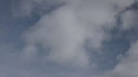 Timelapsed clouds drift and change shapes (Hight Definition) Stock Footage 65811