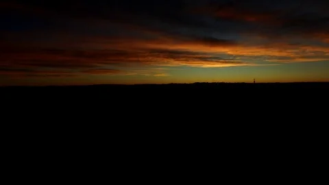 Timelapsed Mourning View Stock Footage 82708904