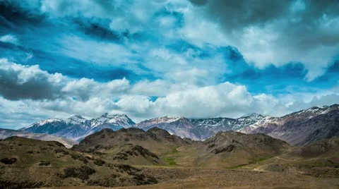 Timelapse.spiti valley, himachal pradesh, india Stock Footage