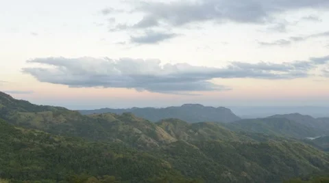 Timelasp of mountain view at evening with sunset Stock Footage 62946358