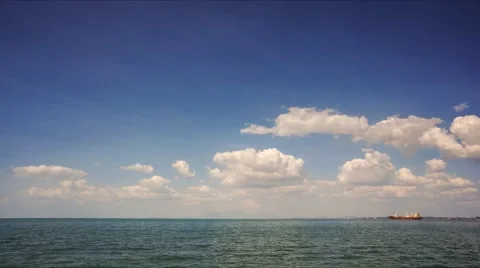 Timelaspe Cargo Ship Stock Footage 46711999