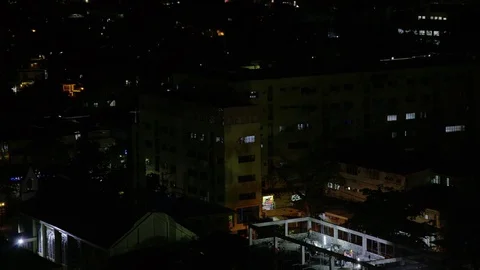 Timelaspe night construction Stock Footage 75149418