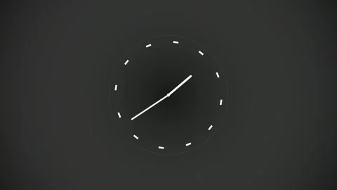 Timeless Absence: A Striking Clock Without Hands Stock Footage 327941593