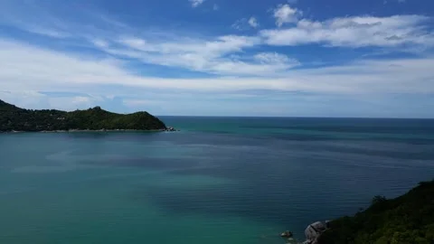 Timeless Aerial Drone View of Thong Nai Pan | Koh Phangan Thailand Stock Footage 337818514