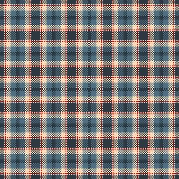 This timeless checkered pattern blends deep navy, soft cream, and bold red... 스톡 일러스트