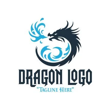 Timeless Dragon Force Logo Stock Illustration