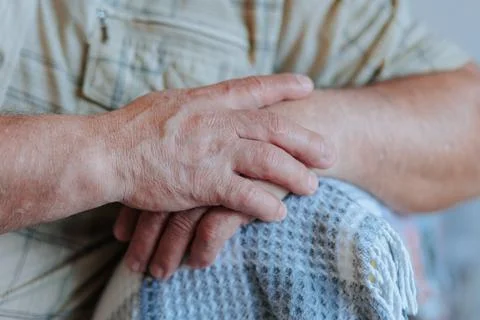 Timeless Elegance The Close-Up Details of a Wise Man's Hands Stock Photos