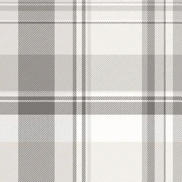 A timeless grey and white plaid fabric texture, showcasing a clean geometric  Stock Illustration