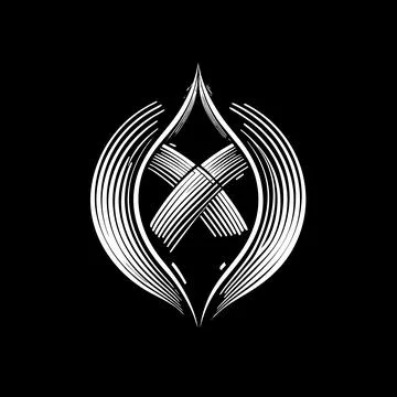 Timeless Minimalist Logo Mark Representing Balance and Identity Stock Illustration
