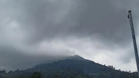 Timeless movement of clouds is a sign of heavy rain Stock Footage 302336463