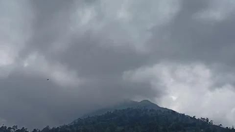 Timeless movement of clouds is a sign of heavy rain Stock Footage 302336480