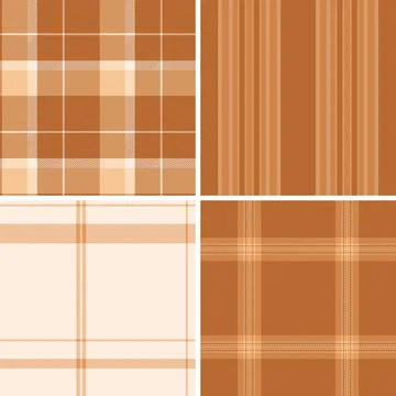 Timeless plaid bundle for multipurpose projects. Versatile tartan designs fit Stock Illustration