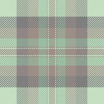 A timeless plaid pattern featuring soft mint and earthy brown tones in a clas Stock Illustration