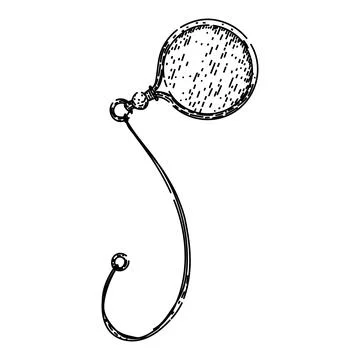 Timeless spectacles sketch hand drawn vector Illustrazione stock
