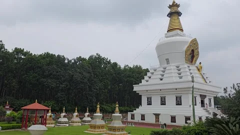 Timeless Temples: A View of Ancient Uttarakhand Stock Footage 317070824