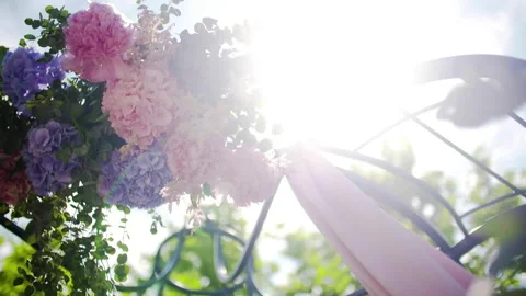Timeless Wedding Bouquets with Roses Stock Footage 305043809