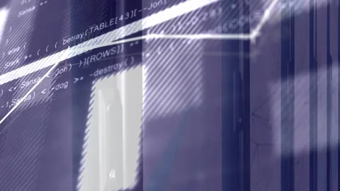 Timeline advancing, polyline graph progressing right across finance UI, pulsing, Stock Footage 332577568