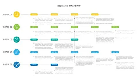 Timeline Business data visualization. timeline infographic 스톡 일러스트