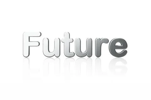 Timeline concept: 3d word Future Stock Illustration