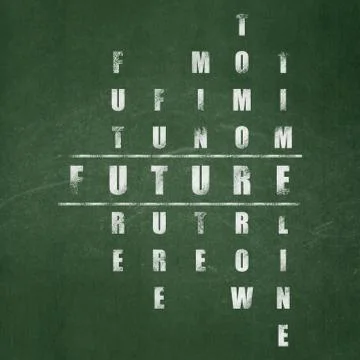 Timeline concept: Future in Crossword Puzzle Stock Illustration