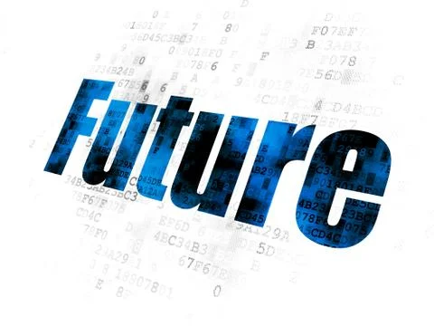 Timeline concept: Future on Digital background Illustration