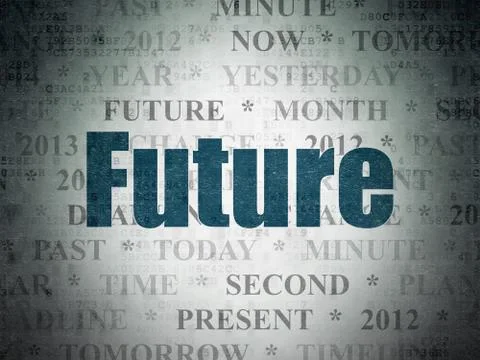 Timeline concept: Future on Digital Data Paper background Stock Illustration