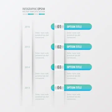 Timeline design   blue gradient color Stock Illustration