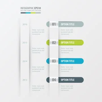 Timeline design   Green, blue, gray color Stock Illustration