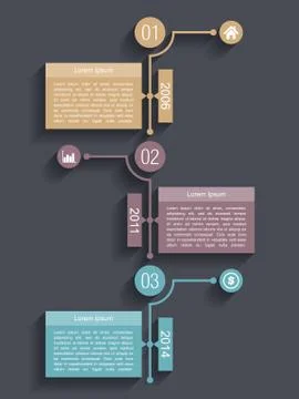 Timeline Design Template Stock-Illustration
