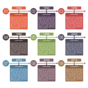 Timeline Design Template Stock Illustration