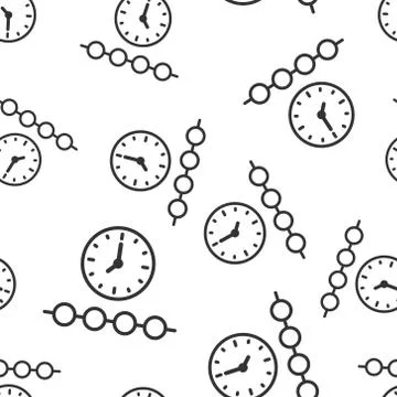 Timeline icon in flat style. Progress vector illustration on white isolated b Stock Illustration
