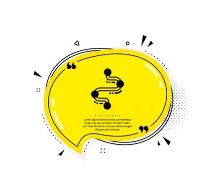Timeline icon. Project process, journey path sign. Vector Stock Illustration