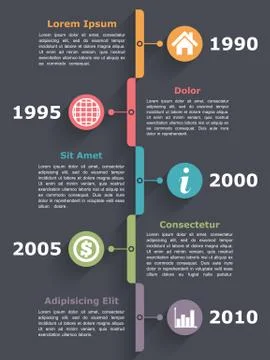 Timeline 스톡 일러스트