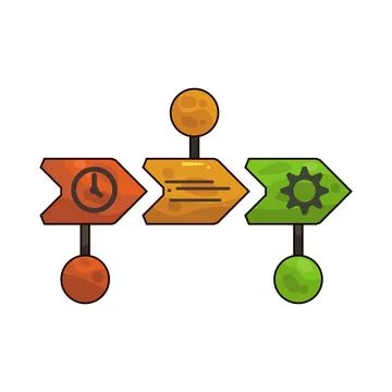 Timeline illustration Stock Illustration