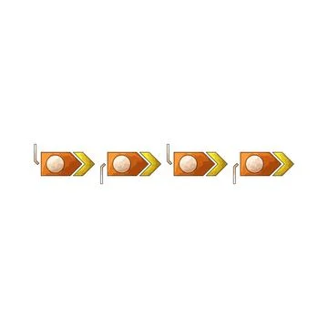 Timeline illustration Stock Illustration
