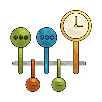 Timeline illustration Stock Illustration
