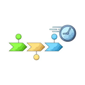 Timeline illustration Stock Illustration