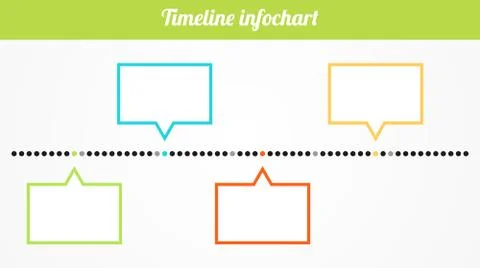 Timeline infochart Stock Illustration