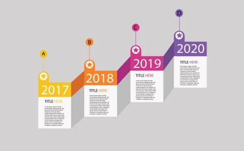 Timeline infographic design Illustration