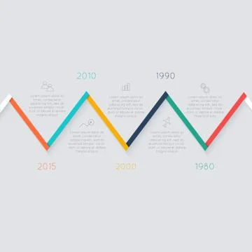 Timeline Infographic Design Templates. Stock Illustration