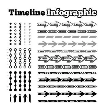 Timeline infographic Timeline element vector infographic on white backgrou... 写真素材