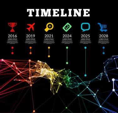 Timeline infographic vector illustration Illustrazione stock
