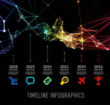 Timeline infographic vector illustration 스톡 일러스트