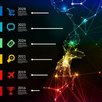 Timeline infographic vector illustration Stock Illustration