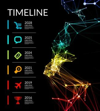 Timeline infographic vector illustration イラスト素材