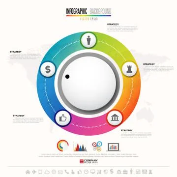 Timeline Infographics Design Template Stock Illustration