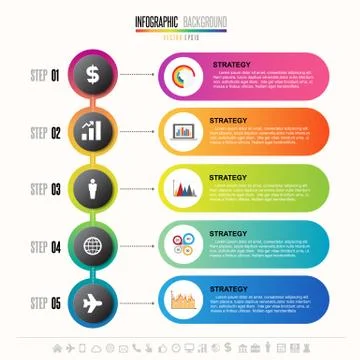 Timeline Infographics Design Template Stock Illustration