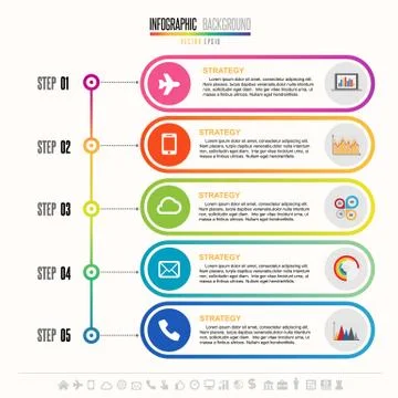 Timeline Infographics Design Template Stockillustratie