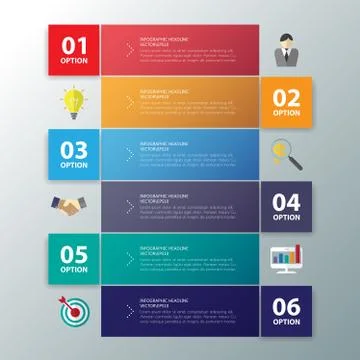 Timeline infographics with icons set. vector. illustration. Stock Illustration