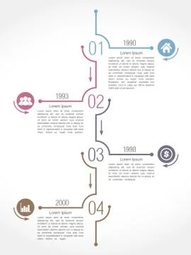 Timeline Infographics Stock Illustration